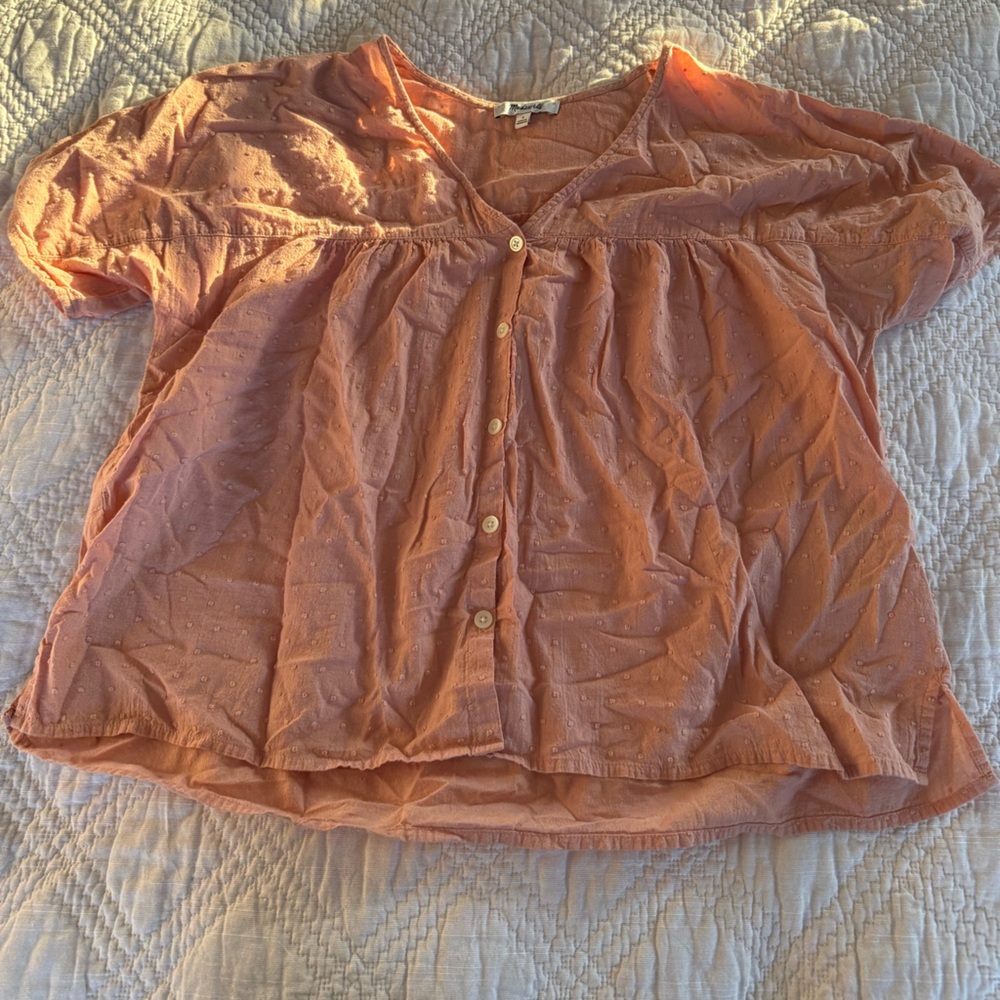 Madewell short sleeve blouse